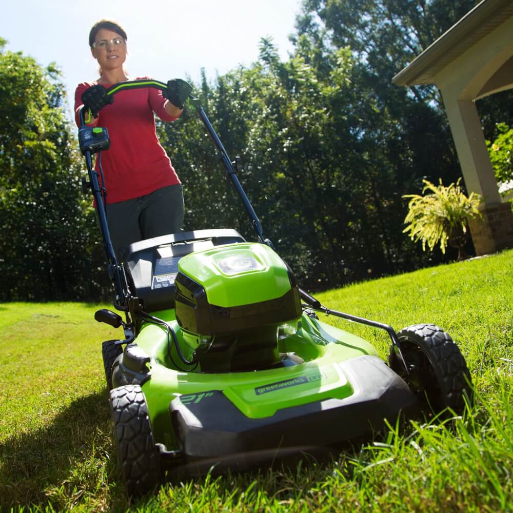 Газонокосилка аккумуляторная GREENWORKS GD60LM46HP (2502807) [60В, без акб и з/у]