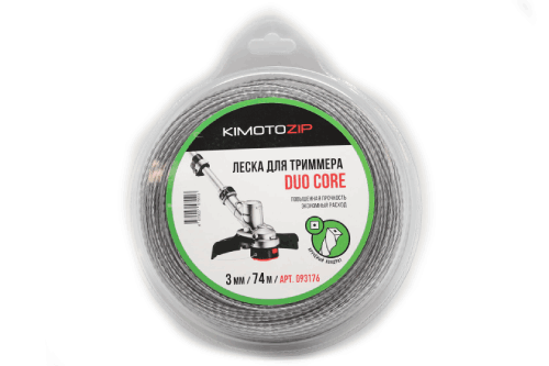 Леска триммерная KIMOTO Duo Core 3.0х74м (093176)