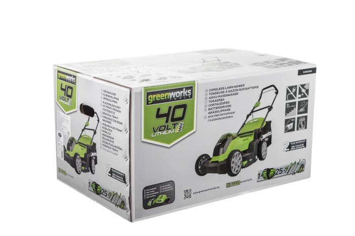 Газонокосилка аккумуляторная GREENWORKS G40LM41 (2504707) [40В, без акб и з/у]